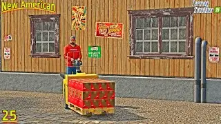 HARVESTING CORN AND MAKING ARTISANAL POPCORN | New American | EP 25 | Farming Simulator 25