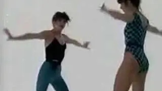 20 Minute Workout - Bess, Holly & Arlaine in Blue/Black outfits. 2 of 2