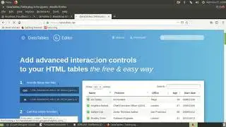 JSP Ajax Tutorial Part 2   - Populate Datatable from JSON Format