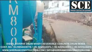 DIESEL RM 800 | RM 1050 | RM 1400 REVERSE DRUM MIXER | REVERSIBLE CONCRETE MIXER #reversiblemixer
