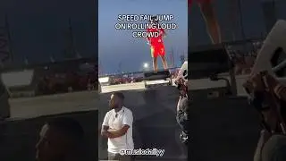 Ishowspeed MISSES 20ft  jump at rolling loud Portugal #ishowspeed #rollingloud #jump
