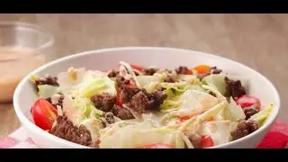Smoky Cheeseburger Salad | Healthy Delicious Quick Easy Keto Low Carb Recipe | #keto #shorts