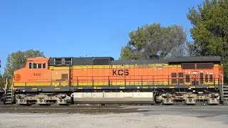 UP 6642 w/ KCS, CP & BNSF Power, Davenport, IA 10/8/22