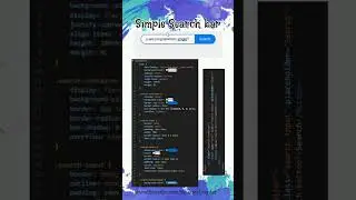 Simple Search bar using html and CSS | Web Development | CoderAnt2 | 