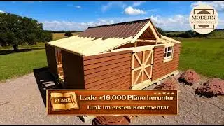 Modern Farm Style Storage Shed 12x20 Gray High Capacity