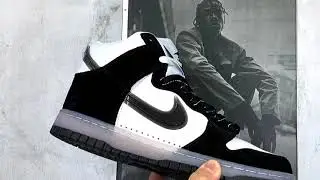 Nike Dunk High SP Slam Jam White Clear Black DA1639 101 Men Shoes 9