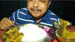 Bigbites 😋 Eating Fish Head Cabbage Hilsa Fish Curry Katla Fish Curry
