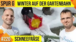 Unsere LGB Gartenbahn #220, Winterfolge - Schneefr&auml;se und Eisenbahnfahrt