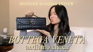 DESIGNER HANDBAG REVIEW - Bottega Veneta Andiamo Clutch (My dream evening clutch!) | Victoria Hui