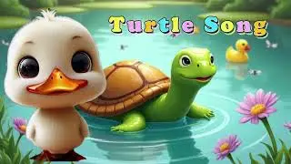 Turtle song  | Fun Kids Song with Cute Animation | Learn & Sing Along!