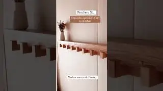 Perchero pared N&oacute;rdico con Repisa Madera Maciza Para&iacute;so
