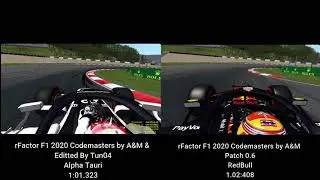 rFactor F1 2020 by Alex Maggio and A&M Austria Hotlap comparison
