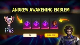 how to get andrew awakening emblem in free fire/andrew awakening token kaise milega/andrew token ff