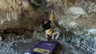 Red 6c at Črnotiče-Paraclimber send. Unedited footage