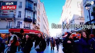 Rue Montorgueil (4K) | Paris Walking Tour