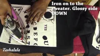 DIY Ouija Board Sweater! Halloween 2013