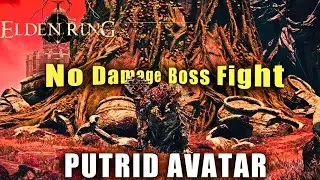 Elden Ring Putrid Avatar Boss Fight [Solo, No Hit, No Damage, Melee], Minor Erdtree Catacombs Caelid