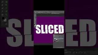 Sliced Text Effect in Photoshop 1 Minute Tutorial #photoshoptutorial #shorts #photoshop