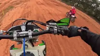Caylum getting a little taste of the track at masters