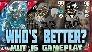 RUSH ONLY CHALLENGE! WHICH HALFBACK WILL STAY? MUT 16 GAMEPLAY | Madden 16 Ultimate Team