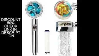 2023 Shower Head 360 Degree Rotation Water Saving Flow Turbofan Hydraulic Injection High Pressure Sp