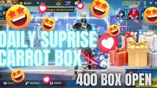 DAILY SUPRISE CARROT BOX OPEN | IN FREE FIRE | OPEN 400 BOX | game edits | #ffvideo #fftrending 