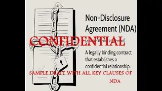 Sample draft of Non-disclosure Agreement #legalservices #legal #sample  #llb