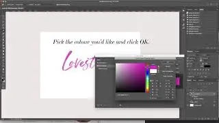 Using Lovestory SVG Font in Photoshop CC 2018