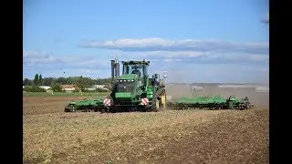 Agroservis Višňové- John Deere 9630T & John Deere 2310-DISKING STUBBLE 2018- the Czech Republic