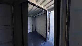 Let&rsquo;s Check Out This Assembled Black Garage Container! #shippingcontainer #storage #tinyhome