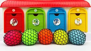 Satisfying Garage ASMR | Oddly Making 6 Crazy Jelly Balls From Satis Garage Doors Princecces ASMR