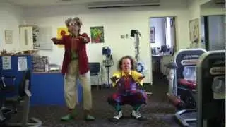 Medical Clowns Preparing for a Marathon