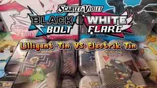 Black Bolt White Flare! Only opening Lilligant and Eelektrik MiniTins!  Do these have the hits!?