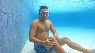 Relaxing & Breath Hold With Mask Underwater