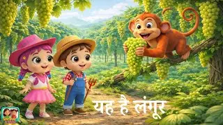 यह देखो, यह है लंगूर, Yeh dekho, yeh hai langoor | Shravu and Shivi- Hindi Rhymes for Kids