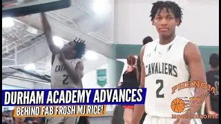 TOP Ranked FRESHMAN MJ Rice TAKES FLIGHT!! Durham Academy Cruises to Advance to NCISAA #FinalFour
