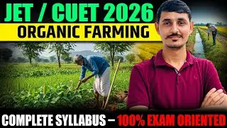 Agronomy classes Jet /Cuet - 2026 | complete agriculture classes for jet - 2026