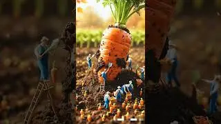 A highly detailed and cinematic miniature scene featuring tiny #shorts #shortsfeed #trending #funny
