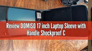 Review DOMISO 17 inch Laptop Sleeve with Handle Shockproof Computer Bag Waterproof EVA Protective Ca