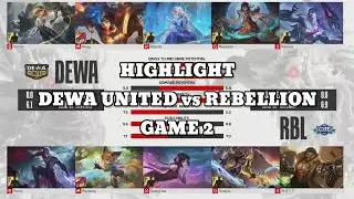 Highlight DEWA UNITED vs REBELLION || MPL ID SEASON 14 GAME 2