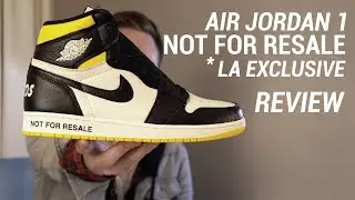 Air Jordan 1 NRG NOT FOR RESALE Black Yellow LA Exclusive Review