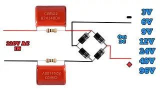 AC To DC Led drive circuit All Volt 3V 6V 9V 12V 15V 18V 24V 48v led drive project