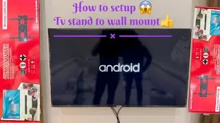 How to setup Tv Stand to wall mount 