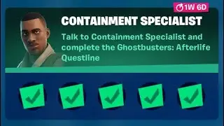 Fortnite Complete 'Containment Specialist' Guide - How to Complete Ghostbusters: Afterlife Questline