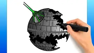 How To Draw The Death Star (Easy Drawing Tutorial)