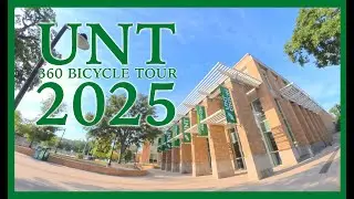 360 Degree Video Tour  UNT Campus on Bicycle From Your Own Perspective