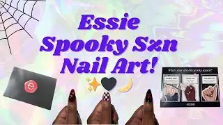 Essie Inspired Nail Art 🎀 ✨ 🩸 | Spooky SZN with a Twist! | PR Haul