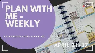 Plan With Me! | Classic Vertical Happy Planner | Planything Stickers | April 21 - 27, 2025