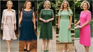 Graceful Mother of The Bride Midi Dresses for A Chic Wedding Look