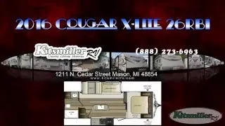 2016 Cougar X Lite 26RBI Rear Bath Travel Trailer - Kitsmiller RV